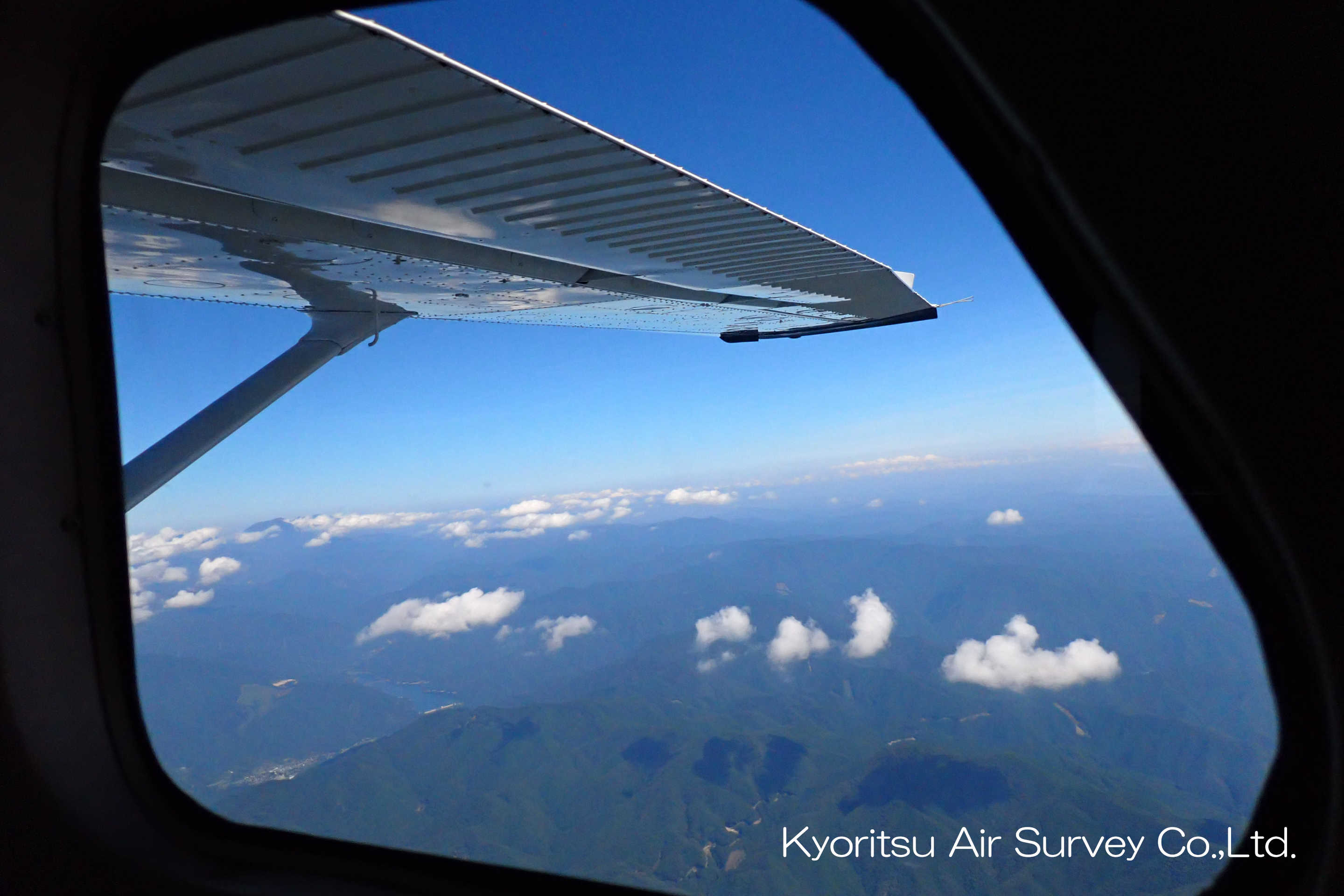 小型機からの景色